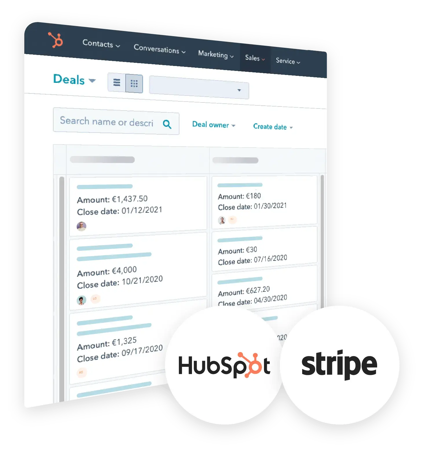 Works from inside of your CRM